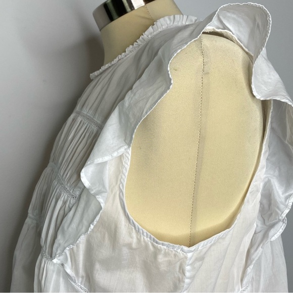 Rails Bright White Filomena Flutter Sleeve Blouse - Picture 7 of 13